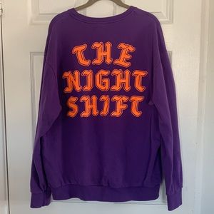 H&M the night shift purple crew neck sweater
